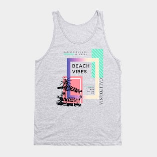 Summer California Beach Vibes Typography Tank Top